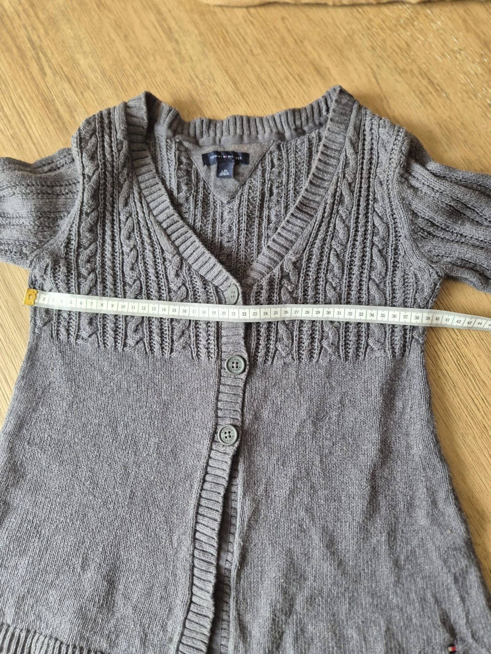 Colete / Cardigan Tommy Hilfiger - Cinza - Tamanho L (serve menor: corresponde mais a um S/M) – photo 6